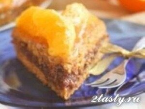 Рецепт Апельсиновый торт с шоколадно-миндальным кремом и орехами (фото)