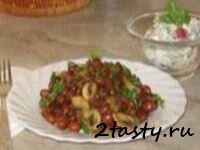 Рецепт Фасоль с луком и грибами (фото)