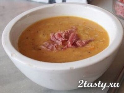 Рецепт Гороховый суп с беконом (фото)
