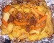 Рецепт Отбивные из говядины в фольге с картошкой и шампиньонами