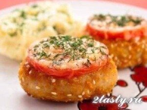 Рецепт Котлеты из индюка с помидорами и сыром (фото)