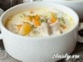 Фото Густой куриный суп с репой и сливками