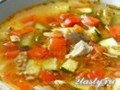 Фото Куриный суп с кабачками и болгарским перцем