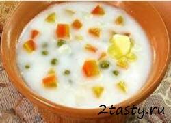 Фото: Молочный суп с овощами