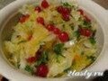 Фото Овощной салат с тыквой, капустой и картофелем