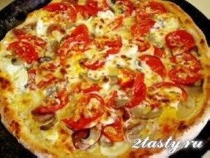 Рецепт Домашняя пицца с универсальной начинкой (фото)