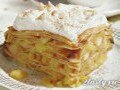 Фото Блинный пирог с яблочной начинкой