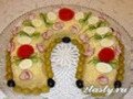 Салат с перепелиными яйцами «Подкова»