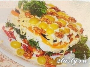 Рецепт Салат из жаренных баклажанов с помидорами (фото)