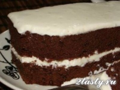 Рецепт Шоколадный торт с воздушным кремом (фото)