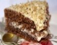 Фото Шоколадно-гречневый торт с кремом из вареной сгущенки