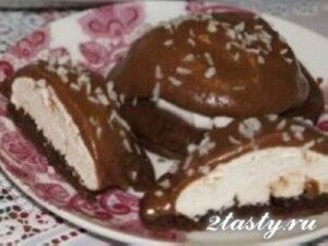 Рецепт Шоколадное печенье с зефирным сюрпризом (фото)