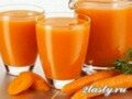 Фото Морковный сок со сливками