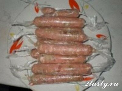 Рецепт Домашние сосиски из мяса индейки (фото)