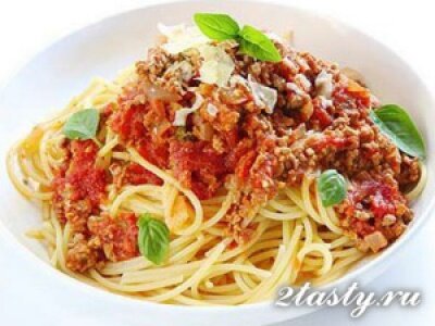 Рецепт Спагетти болоньезе (фото)