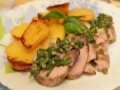 Рецепт Свинина с картофелем и соусом сальса верде