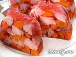 Рецепт Заливное из белой рыбы с морковью (фото)