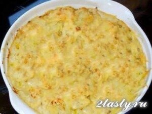 Рецепт Запеканка из сельди с картофелем и капустой (фото)