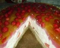 Рецепт Желейно-творожный тортик «Малинка» (фото)