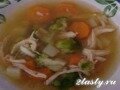 Суп куриный с рисом и овощами