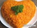 Картофельный салат с говядиной «Сердце для любимой»